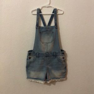 Cat & Jack denim overalls.
